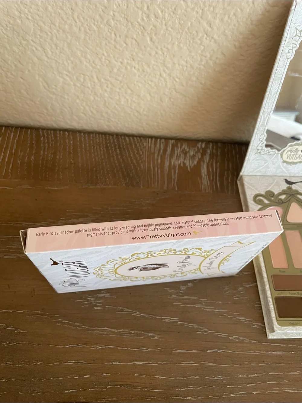 NIB Pretty Vulgar Early Bird Eyeshadow Palette — Pink and Neutral Shades